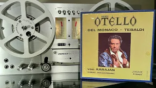 Verdi: Otello - Del Monaco, Tebaldi, Von Karajan SIDE A Reel 1/2 Reel to Reel