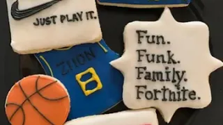 8 Year Old Birthday Custom Decorated Sugar Cookies