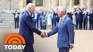 King Charles III welcomes President Biden at Windsor Castle