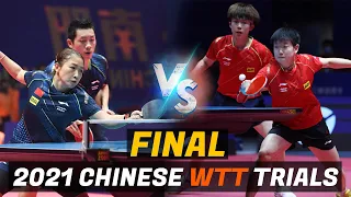 Xu Xin/Liu Shiwen vs Wang Chuqin/Sun Yingsha | 2021 Chinese WTT Trial and Olympic Simulation (FINAL)