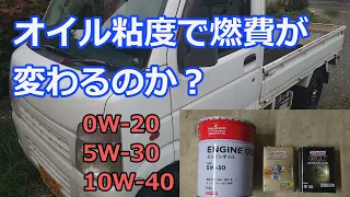 エンジンオイル粘度で燃費がどのくらい変わるのか実測してみた