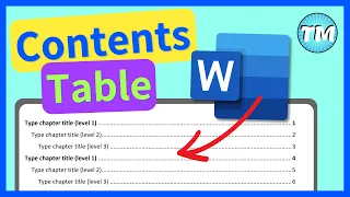 How to Create a Table of Contents in Microsoft Word - Add an Automatic Contents Page FAST