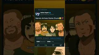 Naruto Arrives Home Drunk🥴💯 || #shorts #shortvideo #boruto #naruto #viral