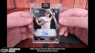 2024 Topps Chrome Black Baseball 4 Box Break #8