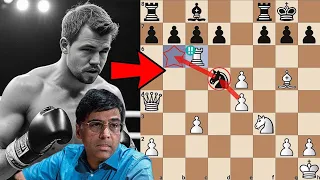 Magnus Carlsen's Brilliant Rook Sacrifice Stuns Vishy Anand!