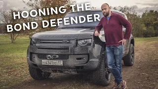 Driving the 400hp James Bond Land Rover Defender STUNT CAR