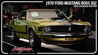 SOLD! 1970 Ford Mustang Boss 302 - BARRETT-JACKSON 2023 LAS VEGAS AUCTION