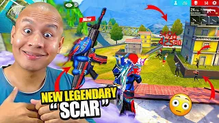 New Legendary Monster Scar Only Red Solo Vs Squad Gameplay 😱 New Bundle, New Emote & New Car 😁