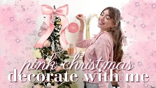 pink and girly Christmas decorate with me 🎀🎄✨