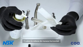 Lubricación de Piezas de Alta, Baja, Contra Ángulos y Piezas Rectas NSK