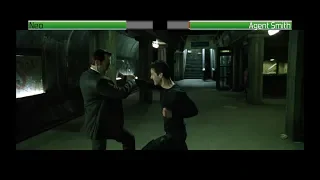 Neo vs Agent Smith...with healthbars