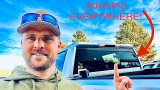 Advertising on your car/truck | Here’s what I did, should you? Dumpster Rental