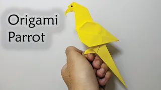 How to make a paper parrot  - Origami Parrot easy