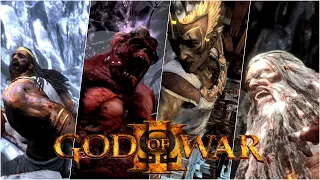 God of War 3 All Boss Death Scene