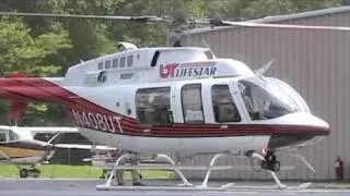 University of Tennessee LifeStar 3 - Bell 407 Helicopter startup and takeoff