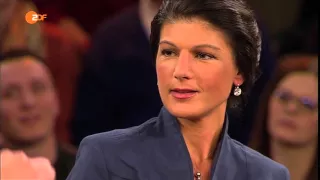 Markus Lanz Sahra Wagenknecht die Linke über Bömermann und Angela Merke.l