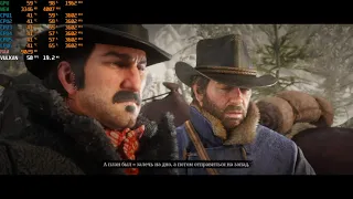 Новый тест Red Dead Redemption 2 v1436.28+SSE 4 Fix на AMD Phenom II X6+GTX 1060 6Gb.