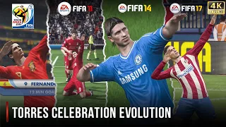 Fernando Torres Celebration Evolution In FIFA | 10 - 17 | 4K 60FPS