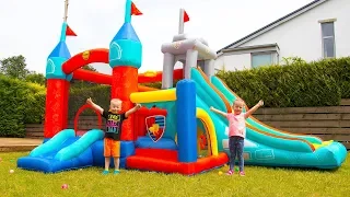 Outdoor Playground for Kids and Family Fun Activities with Gaby and Alex