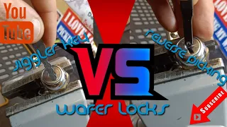 Jiggler key vs Reverse Picking wafer locks (311)