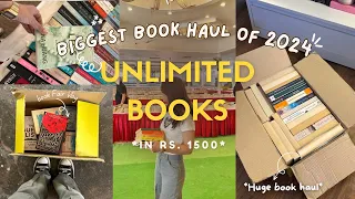 Buy unlimited books in Rs.1500/2500💸 Biggest BOOK HAUL of 2024📚✨BOOK SHOPPING IN INDIA🌷