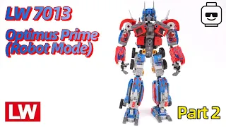 Optimus Prime Transformers Brick Set (Part 2 Robot Mode) - LW 7013 (Speed Build Review)