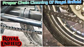 All New Classic 350 DIY | CHAIN CLEANING & LUBRICATION #royalenfield #chaincleaning #bulletservice