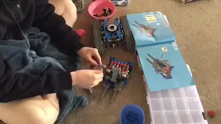 LEGO blue technic crane speed build