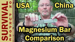 Firestarter Shootout- $12 Doan USA Magnesium Bar vs $3 Harbor Freight Chinese Version