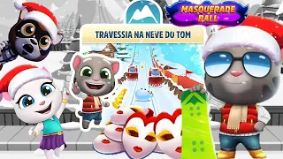 Talking Tom Gold Run Christmas Frosty Tom Gameplay - Tom's Snow Ride Complete Masquerade Ball event