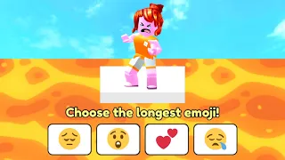 Roblox choose longest emoji…