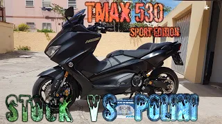 Acceleration test TMax 530 Sport Edition Stock VS Polini