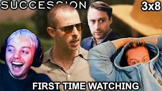 There's NO WAY!! Succession 3x8 REACTION! - "Chiantishire" | First Time Watching!