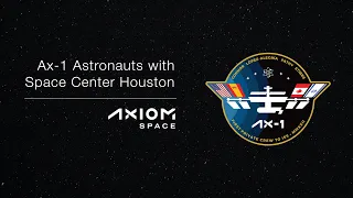 Ax-1 Astronauts speak with Houston-area students at Space Center Houston