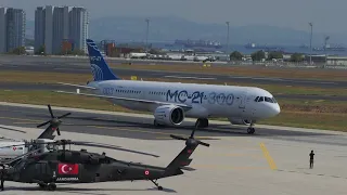 Первый зарубежный полет самолета МС-21-300