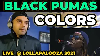 Black Pumas - Colors (Live at Lollapalooza 2021) First Time Reaction/ Hearing/ Watching