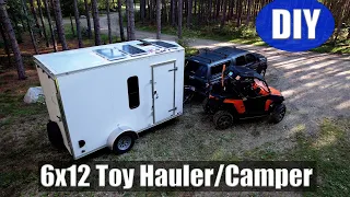 6x12 Cargo Trailer Toy Hauler Conversion--Tiny Home!