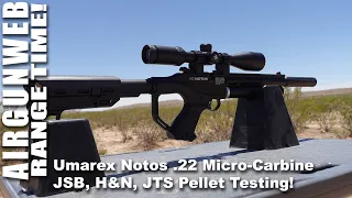 Umarex Notos .22  Regulated, Micro-Carbine PCP - Testing JSB, H&N, and JTS Pellets at 20 Yards