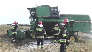 NA SYGNALE: Pożar Kombajnu