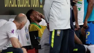 🚨 Neymar se Lesiona e vai pro Vestiário Chorando 😥