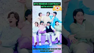 "BTS Contract Renewed! ARMY, Are You Ready?"🎉#kpop #bts #rm #jimin #jin #jk #suga #jhope #btsv #fypシ