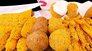 ASMR MUKBANG｜CHEESE BALL, CHEESE STICK, FRENCH FRIES, CORN DOG, CHICKEN 뿌링클 먹방 *치킨 치즈볼 치즈스틱 감자튀김 핫도그