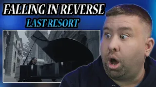 FIRST TIME Hearing FALLING IN REVERSE | Cover of Papa Roach's Last Resort | Music Teacher Reaction