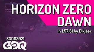 Horizon Zero Dawn by Elkjaer 1:57:51 - Summer Games Done Quick 2021 Online