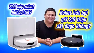 Roboto hút bụi giá 2,5 triệu có xài được không? Xiaomi E5, Xiaomi X20 và X20+