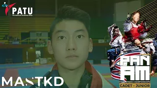 🇺🇸 Sung Hyun Eric Gun won the Junior Men Individual poomsae division 🥇 at the Junior/Cadet Panam