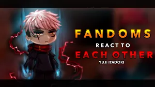 Fandoms react to Itadori Yuji || Jujutsu kaisen || 6/6 || RoseGacha