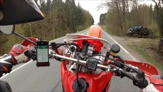 Honda XR 650 R SM Wheelie 1st to 4th gear