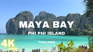 MAYA BAY PHI PHI ISLAND WALK 4K | The Best Beach in the World  | KRABI - PHUKET THAILAND