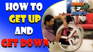 C5, C6 tetraplegia transferring floor to wheelchair | How to get back on wheelchair from the floor